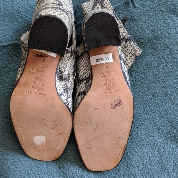 Vintage Snake skin Open toe Heels Nordstrom Size 6 - Picture 2 of 7